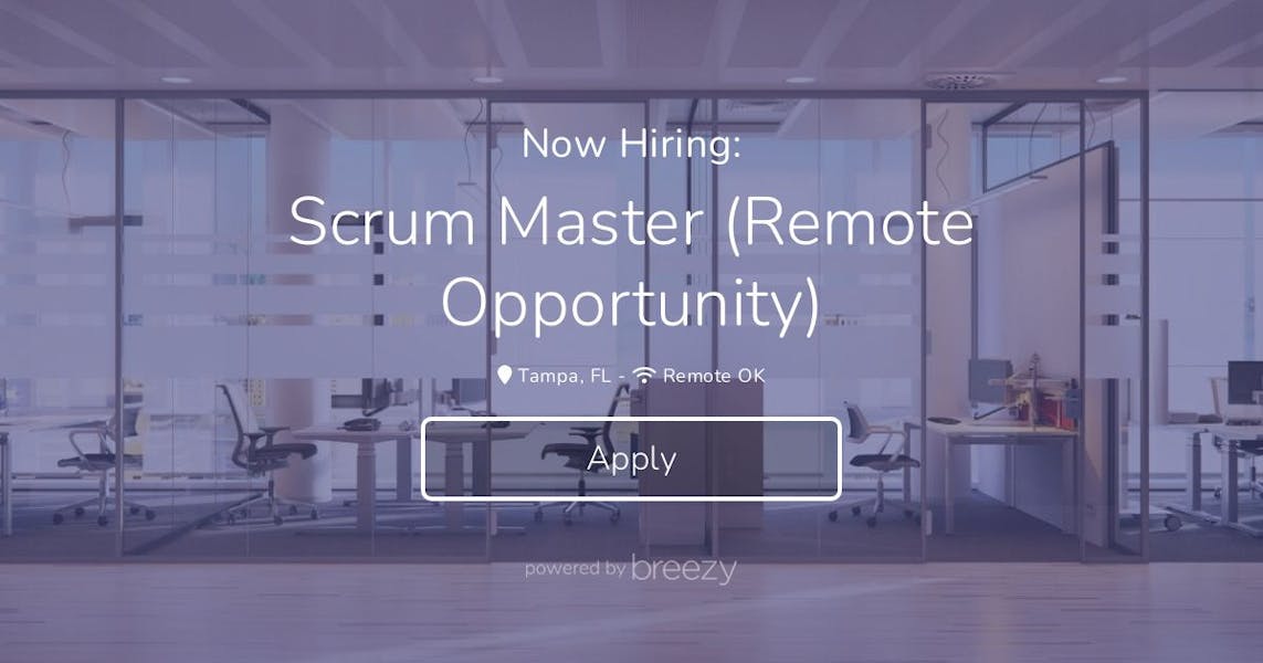 Scrum Master (Remote Opportunity) at VetsEZ