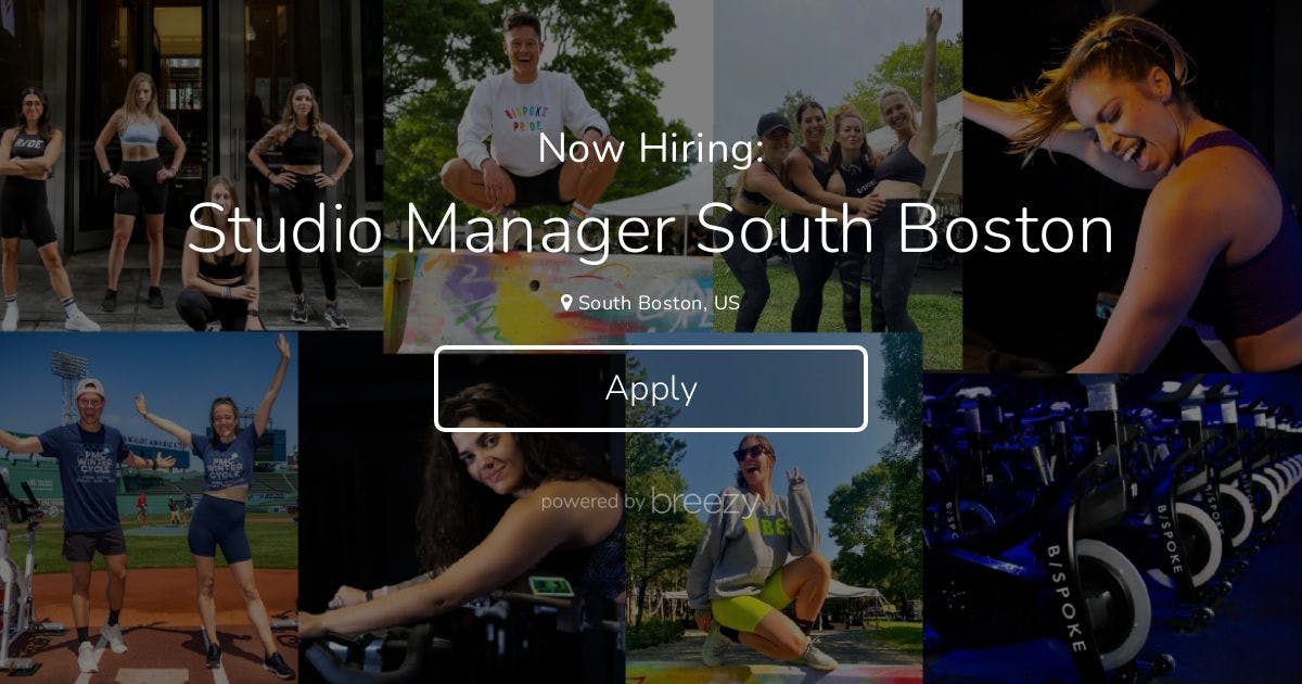 Studio Manager South Boston At B/SPOKE Studios