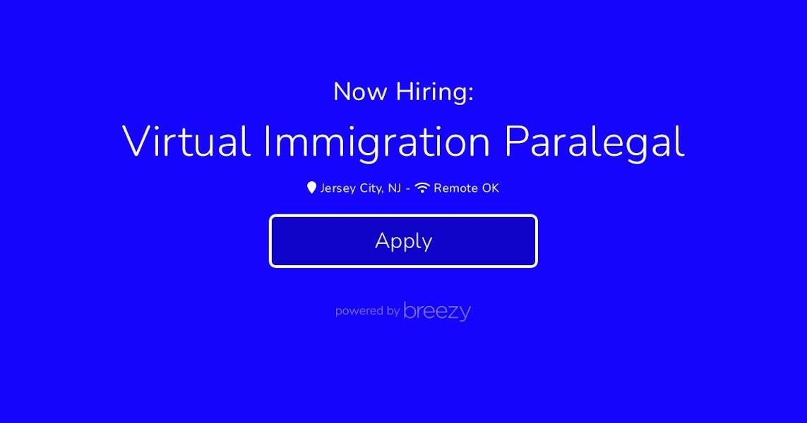 Virtual Immigration Paralegal at Dalal & Mehta, LLC