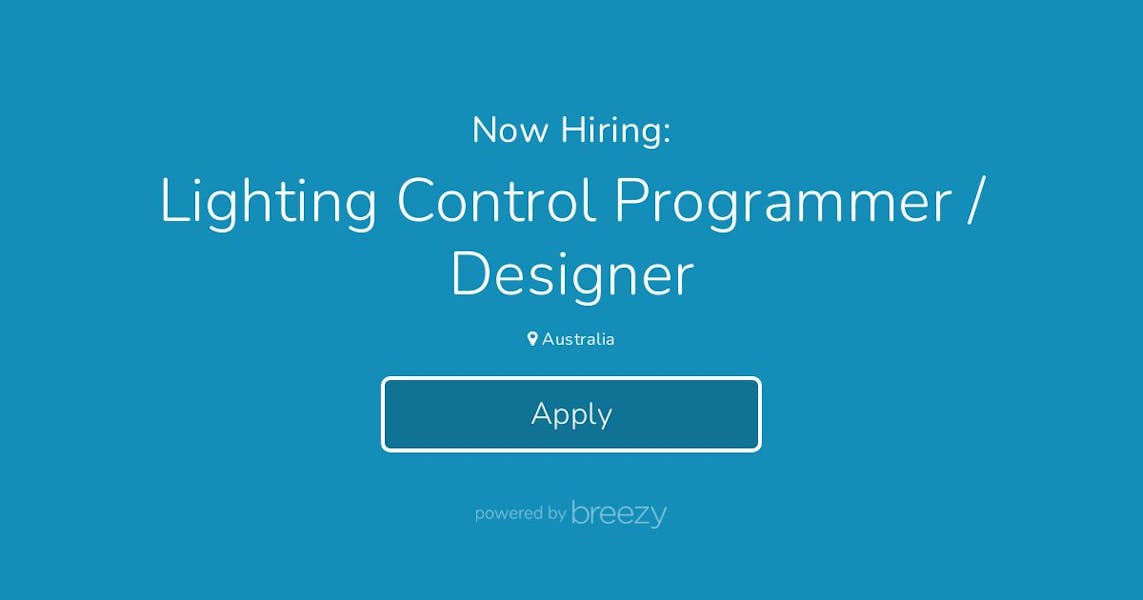 Lighting Control Programmer / Designer at Beyond Zero Technologies