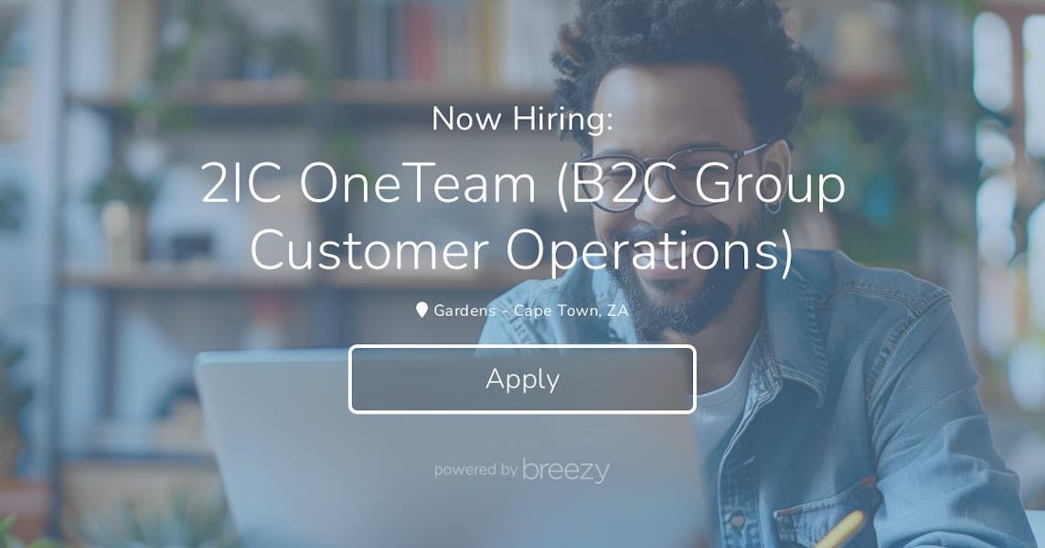 2IC OneTeam (B2C Group Customer Operations) at Travellab Africa Group