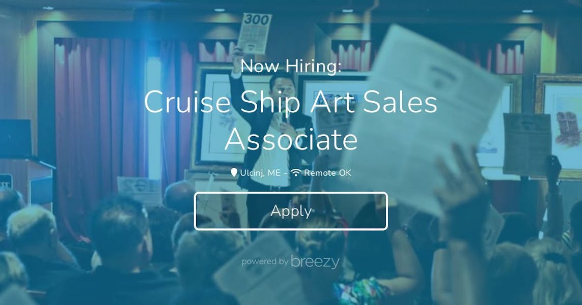 sales associate jobs on cruise ships