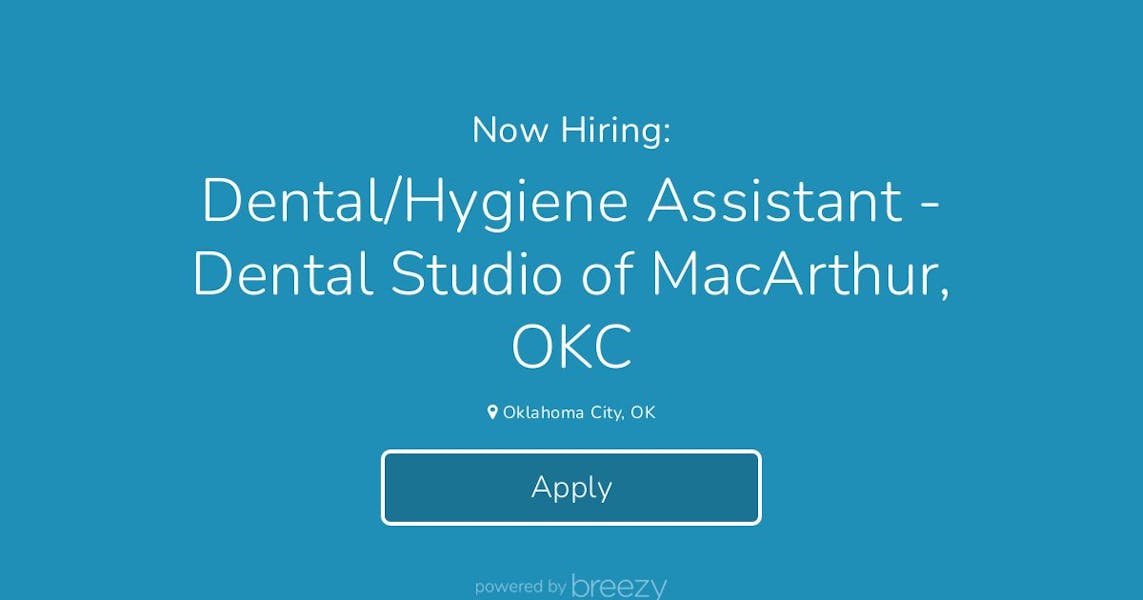 Dental/Hygiene Assistant Dental Studio of MacArthur, OKC at Lumio Dental