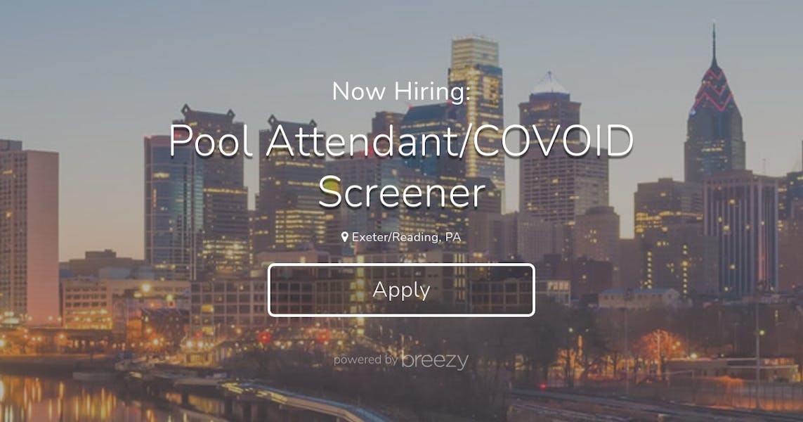 Pool Attendant/COVOID Screener at The Galman Group