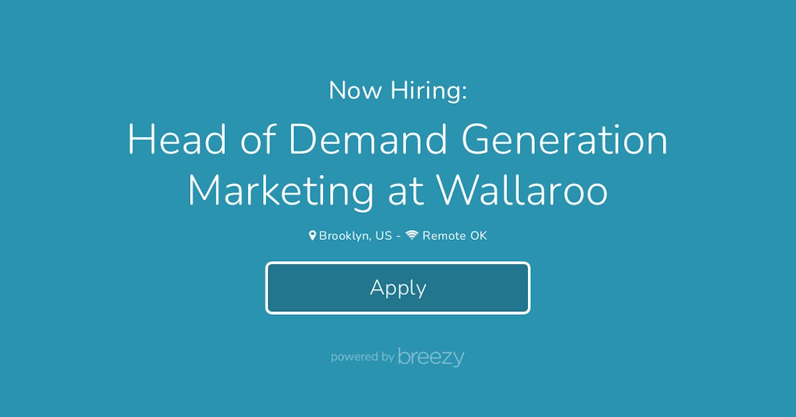 Head of Demand Generation Marketing at Wallaroo at Wallaroo