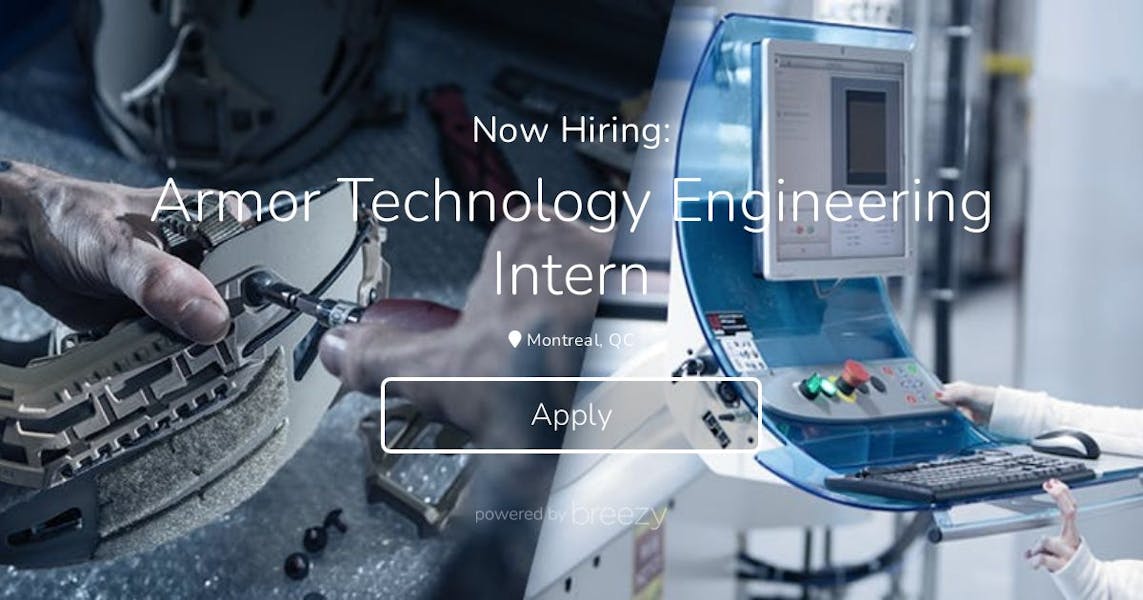 Armor Technology Engineering Intern At Galvion