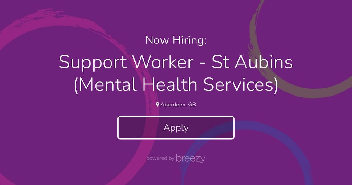 Support Worker St Aubins (Mental Health Services) at VSA