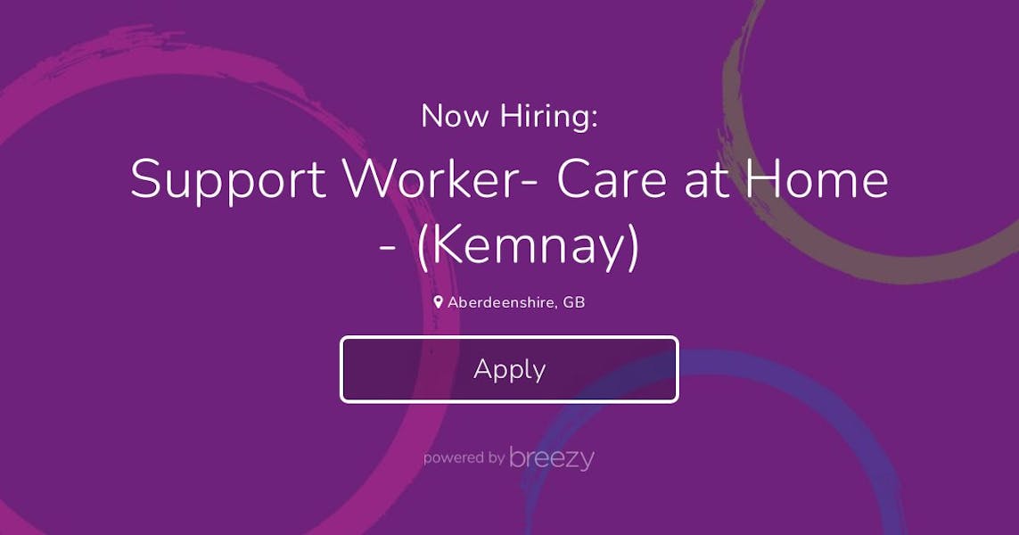 Support Worker- Care at Home - (Kemnay) at VSA