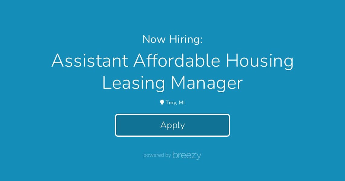 Assistant Affordable Housing Leasing Manager at AGM Management