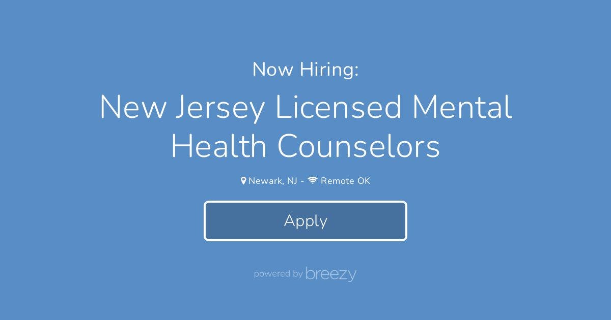 New Jersey Licensed Mental Health Counselors At BetterMynd