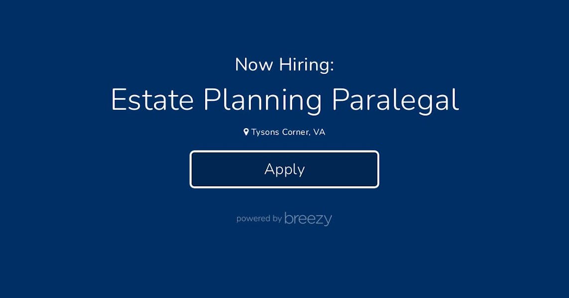 estate planning paralegal cover letter