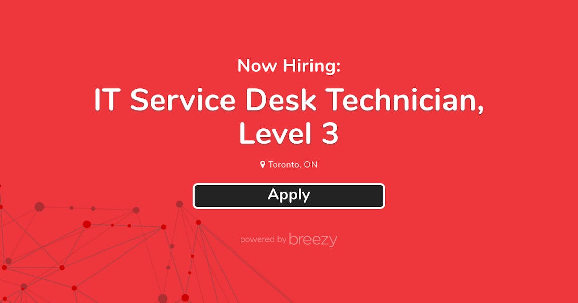 IT Service Desk Technician, Level 3 at CompuVision