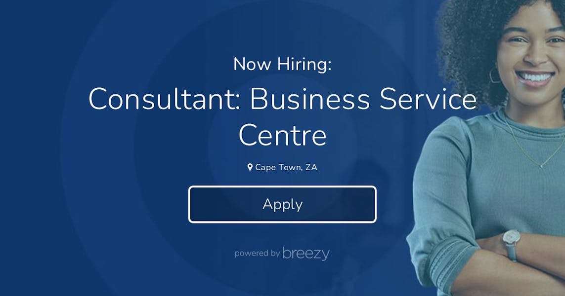 Consultant: Business Service Centre at Bidvest Bank