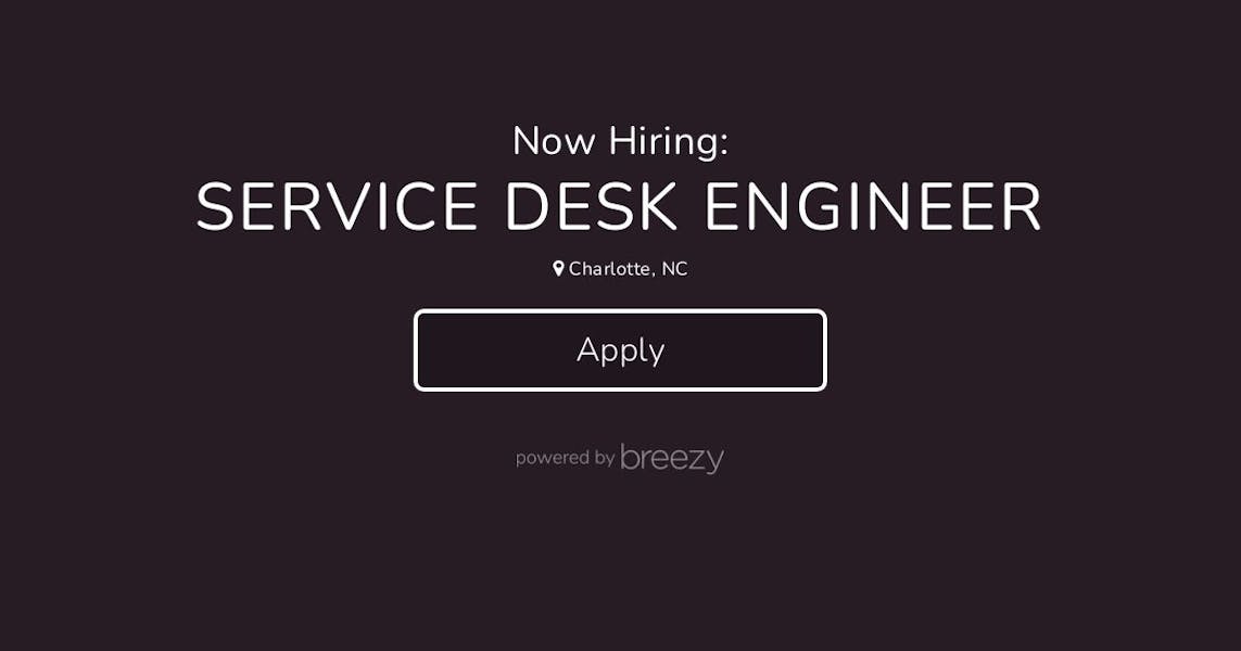 Service Desk Engineer at Maestro Health