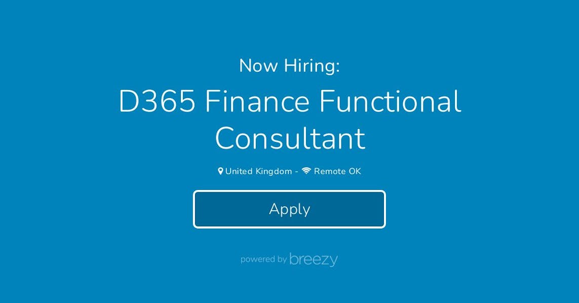 D365 Finance Functional Consultant at sa.global