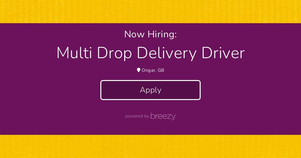 Multi Drop Delivery Driver At Abel & Cole