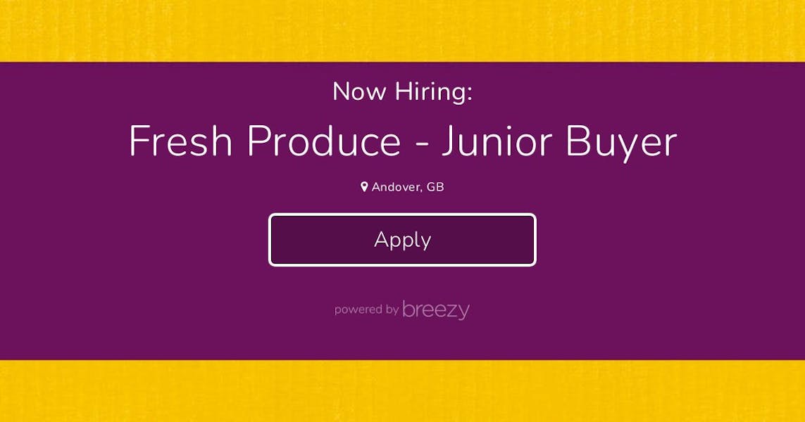 Fresh Produce Junior Buyer at Abel & Cole