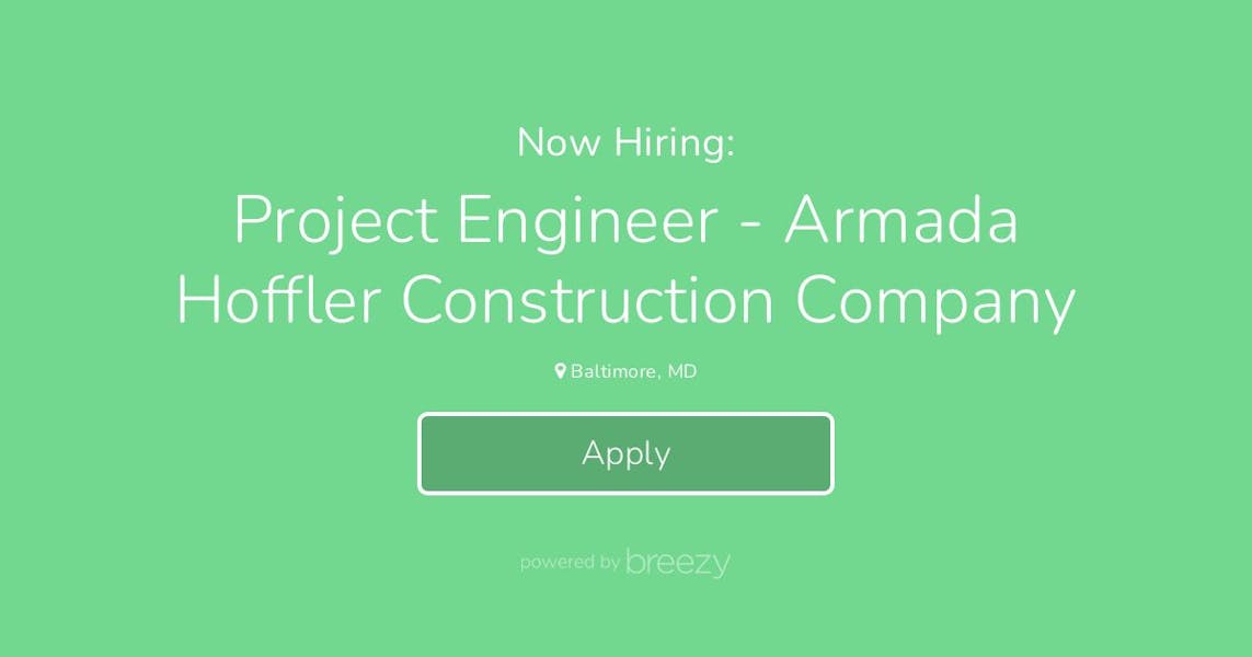 Project Engineer Armada Hoffler Construction Company at City of