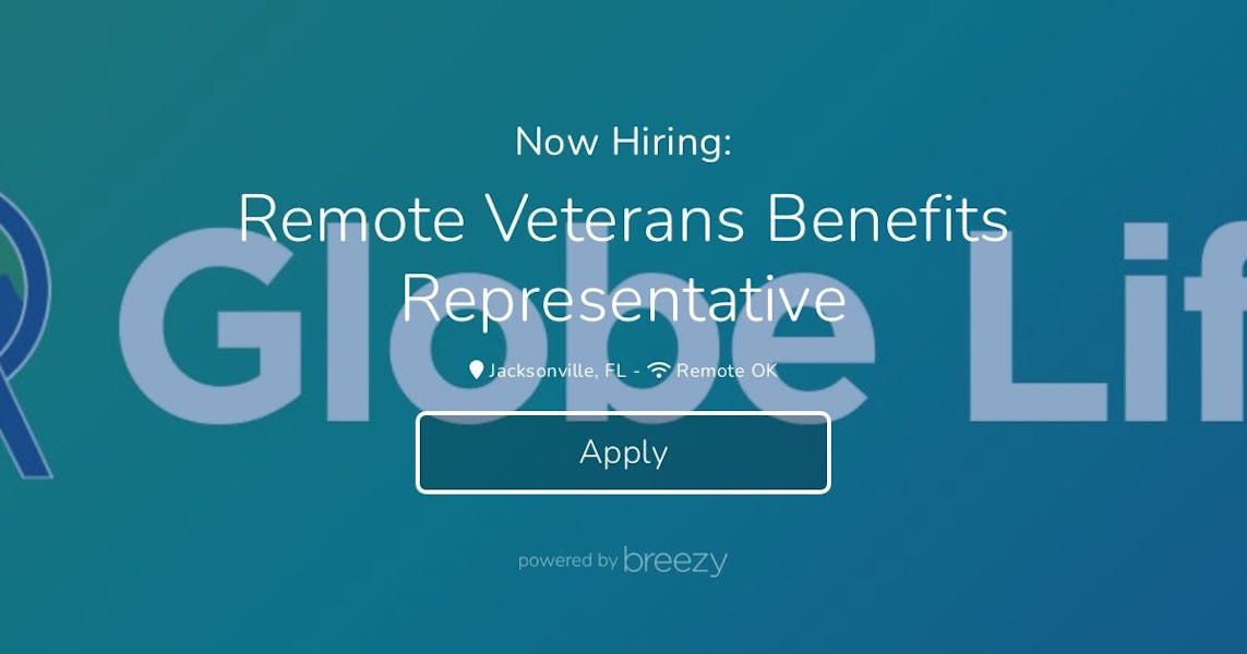 Remote Veterans Benefits Representative At AO Globe Life remote-veterans-benefits-representative-at-ao-globe-life