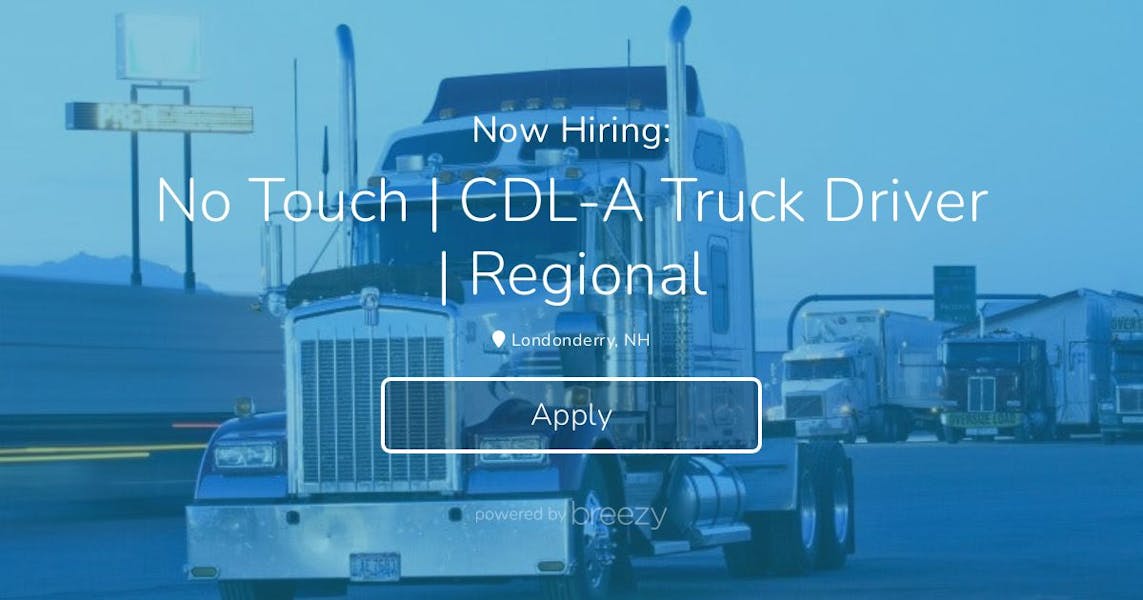 No Touch | CDL-A Truck Driver | Regional at KLM Trucking