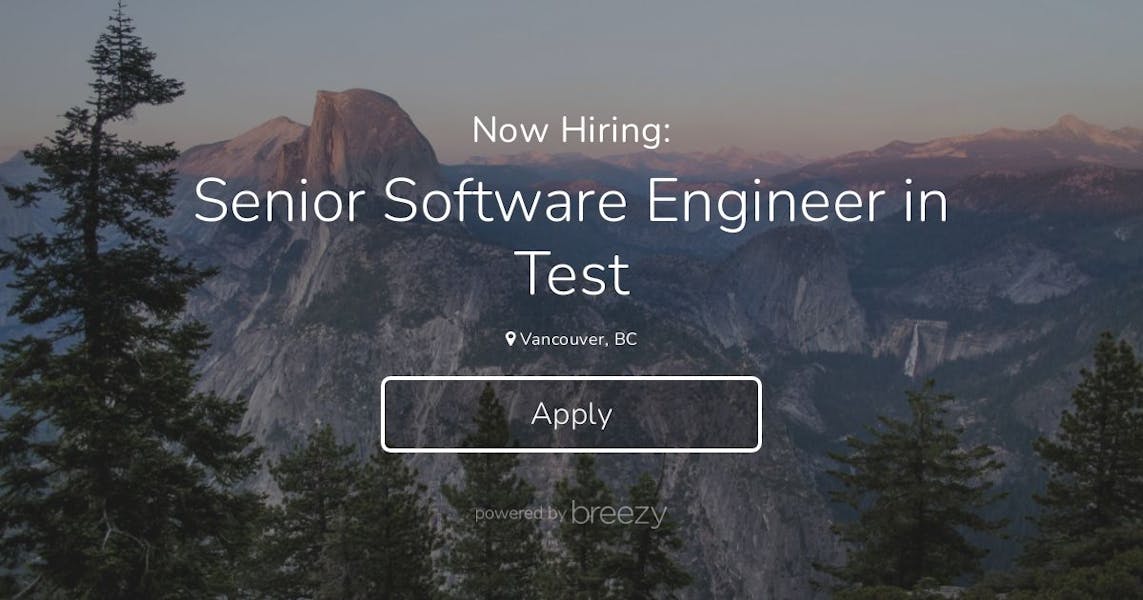 Senior Software Engineer in Test at Pixieset