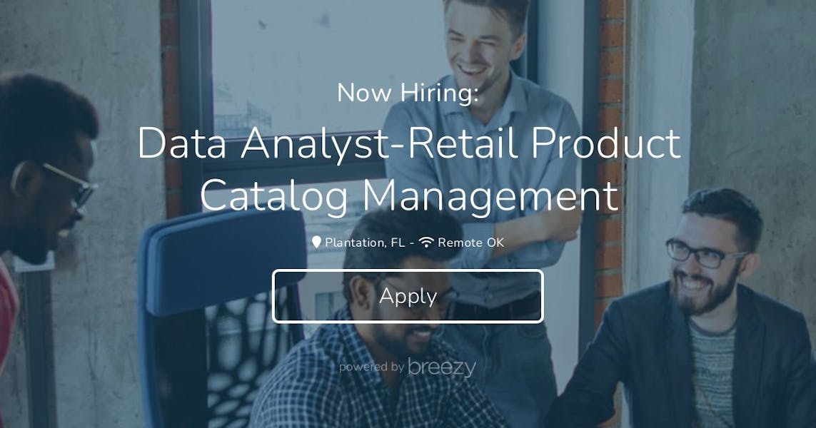 Data AnalystRetail Product Catalog Management at NationsBenefits, LLC